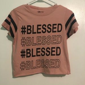 Small Women’s Graphic Shirt #BLESSED